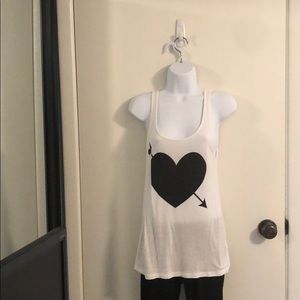 H&M See Through Arrow Heart Top